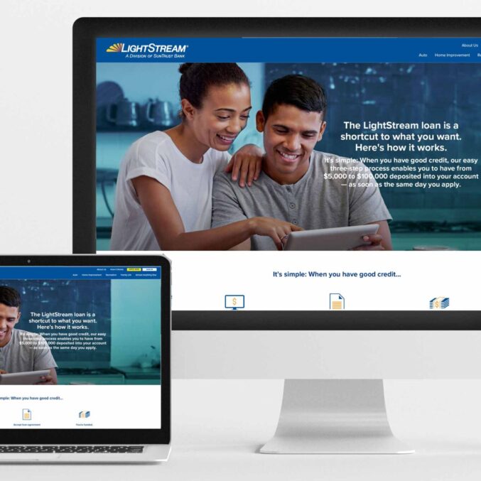 A desktop and laptop computer are shown on the same screen.